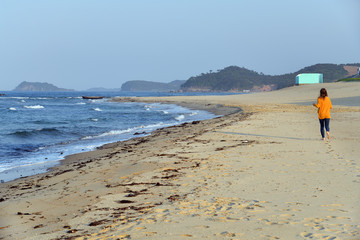 North Korea. Beach