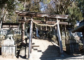 Fototapeta na wymiar Japan Nagano Prefecture Suwa Shrine