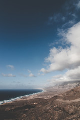 Fototapeta na wymiar Vista panoramica desde el mirador del Cofete en Fuerteventura