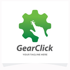 Gear Click Logo Design Template