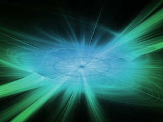 Biotechnology. Living cells under the microscope. Abstract scientific 3d illustration.