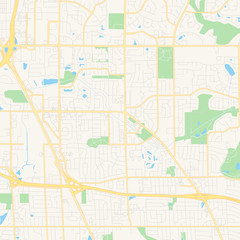 Fototapeta na wymiar Empty vector map of Deerfield Beach, Florida, USA