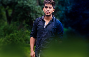 Young Boy in Green Field