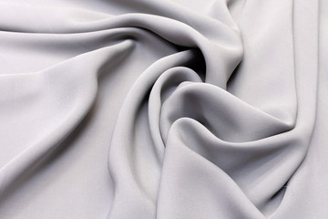 Fototapeta na wymiar Gray color cadi silk fabric