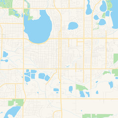 Empty vector map of Loveland, Colorado, USA