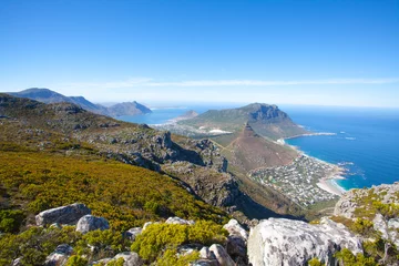 Photo sur Plexiglas Montagne de la Table Randonnée Table Mountain, le Rambini Trail, Cape Town