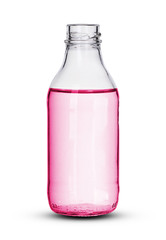 small glass bottle with liquid
