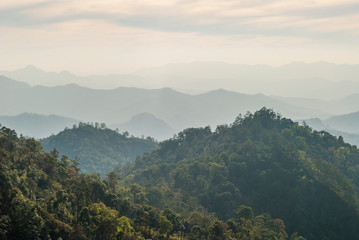 Hills scenery in northern Thailand