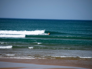 canoeing in the beach