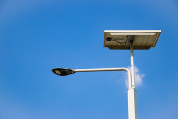 Outdoor LED Lighting, Cloud and blue sky.