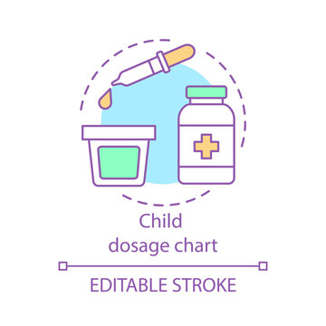 Child Dosage Chart Concept Icon