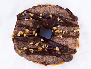 Glazed Donut with nuts