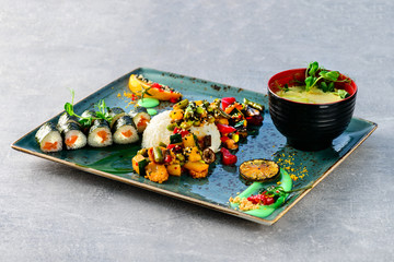 Spicy Szechuan Chicken, Schezwan cuisine, Asia Chinese cuisine , Traditional assorted dishes