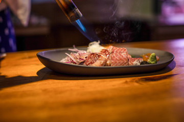 cooking eel in japanese style
