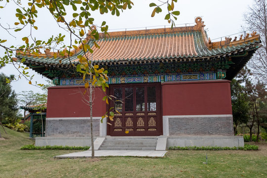 Historical china culture building in the China, Xiamen park