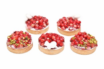 sweets cakes isolated on white background