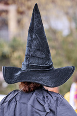 a large and long pointy witch hat for halloween