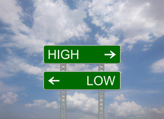 high low