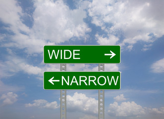 wide narrow