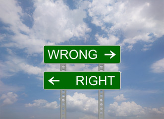 wrong right
