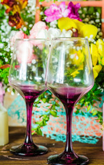 holiday wine glasses