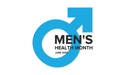 National Men's Health Month in June. Health education program. Celebrated annual in United States. Medical concept. Care and health. Poster, card, banner and background. Vector illustration