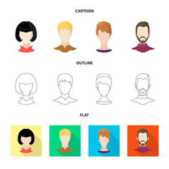 Vector illustration of professional and photo sign. Collection of professional and profile stock symbol for web.