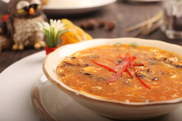 spicy and warm vegetable soup