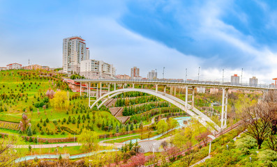 Dikmen Vadisi (Valley) is a popular neighborhood in Cankaya region with Turkmenistan Park