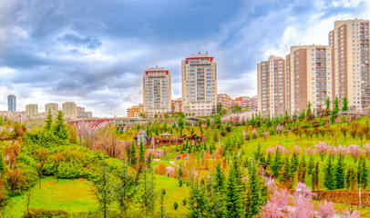 Dikmen Vadisi (Valley) is a popular neighborhood in Cankaya region with Turkmenistan Park