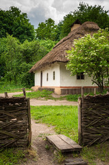 Old house in traditional ukrainian country village