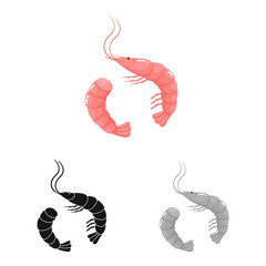 Obraz premium Vector design of fresh and restaurant logo. Set of fresh and marine stock symbol for web.