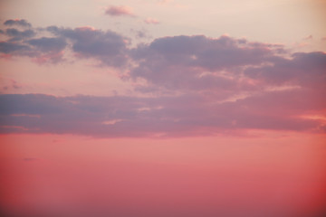 red sky sunset and clouds