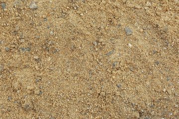 Textured sandy soil surface as background, top view