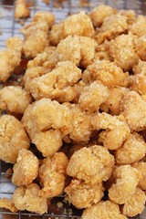 Fried chicken nuggets delicious at street food