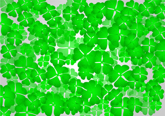 Stacked green clover background image
