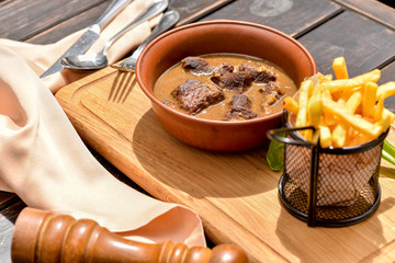 soup with bread