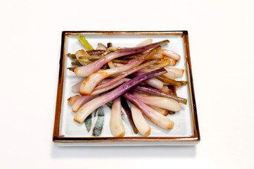 ラッキョウの炒め物