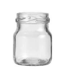 Glass bottle chicken essence packaging (with clipping path) isolated on white background