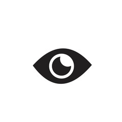 Eye icon, modern minimal flat design style