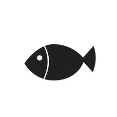 black fish icon on white background