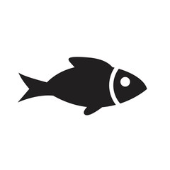 black fish icon on white background