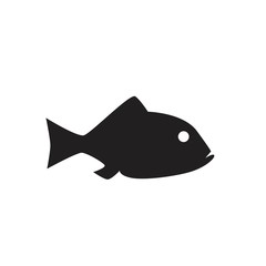 black fish icon on white background
