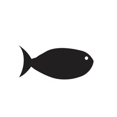 black fish icon on white background