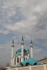 Fototapeta na wymiar View of the Kul Sharif Mosque in Kazan, Tatarstan