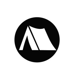 Camping tent icon sign symbol for design