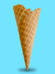 Casquinha de sorvete - Ice cream cone blue - with paths