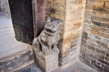 Stone carving of Chinese ancient architecture
