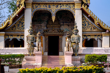 Beautiful old temple.Do not focus on objects.