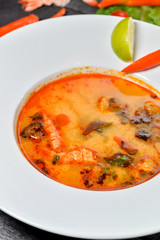 spicy thai seafood soup tom yam